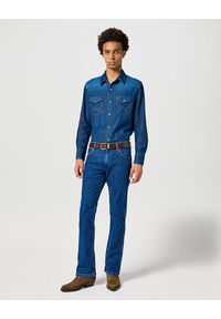 Wrangler - MĘSKI PASEK KLAMRA WRANGLER EASY BELT EMBOSSED 112358333. Wzór: paski. Styl: klasyczny #4