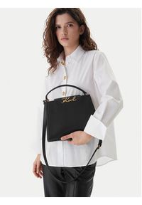Karl Lagerfeld - KARL LAGERFELD Torebka B1W30058 Czarny. Kolor: czarny. Materiał: skórzane #6
