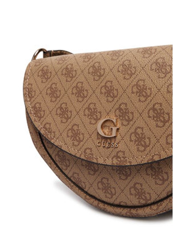 Guess Torebka Coleen Logo HWSG97 56210 Beżowy. Kolor: beżowy. Materiał: skórzane