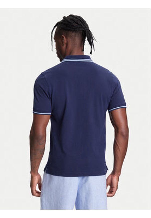 United Colors of Benetton - United Colors Of Benetton Polo 3F9HU302E Granatowy Regular Fit. Typ kołnierza: polo. Kolor: niebieski. Materiał: bawełna