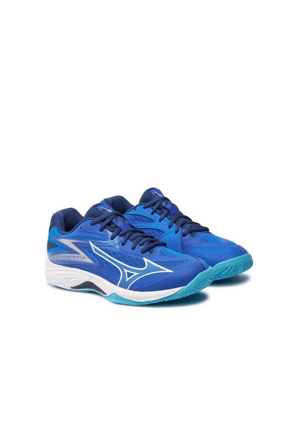 Buty Chłopak Mizuno Lightning Star Z7 . biały. Okazja: na co dzień. Kolor: niebieski, biały, wielokolorowy. Sport: siatkówka