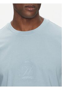 Hugo - HUGO T-Shirt 50538246 Błękitny Regular Fit. Kolor: niebieski. Materiał: bawełna #3