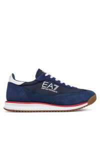 EA7 Emporio Armani Sneakersy 7X000655 AF23106 MZ696 Granatowy. Kolor: niebieski. Materiał: materiał #1