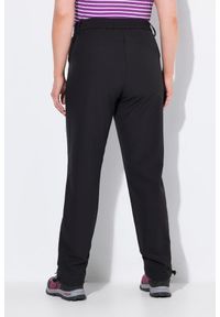 ULLA POPKEN - Damskie Spodnie softshell super cienkie regulowany dół wygodny pas. Kolekcja: plus size. Kolor: czarny. Materiał: elastan, poliester, materiał. Sport: turystyka piesza