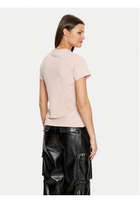 Guess T-Shirt V5RI08 J1314 Różowy Slim Fit. Kolor: różowy. Materiał: bawełna #3