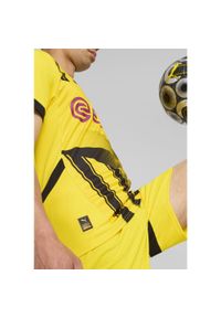 Puma - Męska koszulka pucharowa Borussia Dortmund 24/25 PUMA Faster Yellow Black. Kolor: czarny, wielokolorowy, żółty