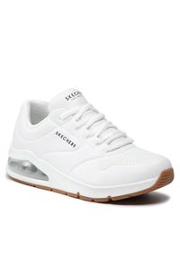 skechers - Skechers Sneakersy Uno 2 155543/WHT Biały. Kolor: biały. Materiał: skóra #1