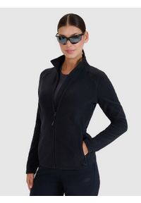 4f - 4F Polar ze stójką trekkingowy damski - czarny XS. Typ kołnierza: kołnierzyk stójkowy. Kolor: czarny. Materiał: polar. Długość rękawa: raglanowy rękaw. Wzór: gładki. Sezon: zima. Sport: snowboard, wspinaczka, turystyka piesza, narciarstwo #1