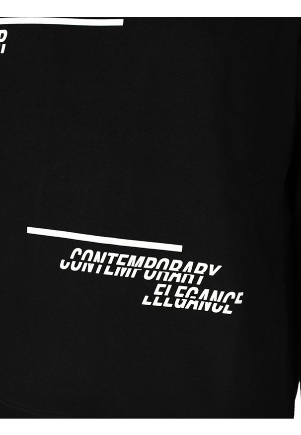 Les Hommes Bluza | LJH202-757P | Sweatshirt | Mężczyzna | Czarny. Okazja: na co dzień. Kolor: czarny. Materiał: bawełna. Wzór: nadruk. Styl: casual