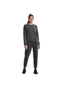 Damska bluza z kołnierzem typu crew neck Under Armour Rival. Kolor: czarny, brązowy, wielokolorowy, szary. Sport: fitness