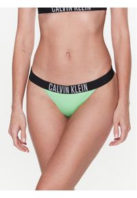 Calvin Klein Swimwear Dół od bikini KW0KW01984 Zielony. Kolor: zielony. Materiał: syntetyk #1