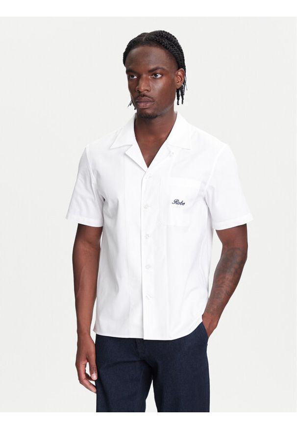 Robe di Kappa Koszula Robe Giovani Aousja 631372W Biały Regular Fit. Kolor: biały. Materiał: bawełna