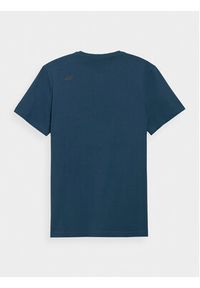 4f - 4F T-Shirt 4FAW23TTSHM0877 Niebieski Regular Fit. Kolor: niebieski. Materiał: bawełna #5
