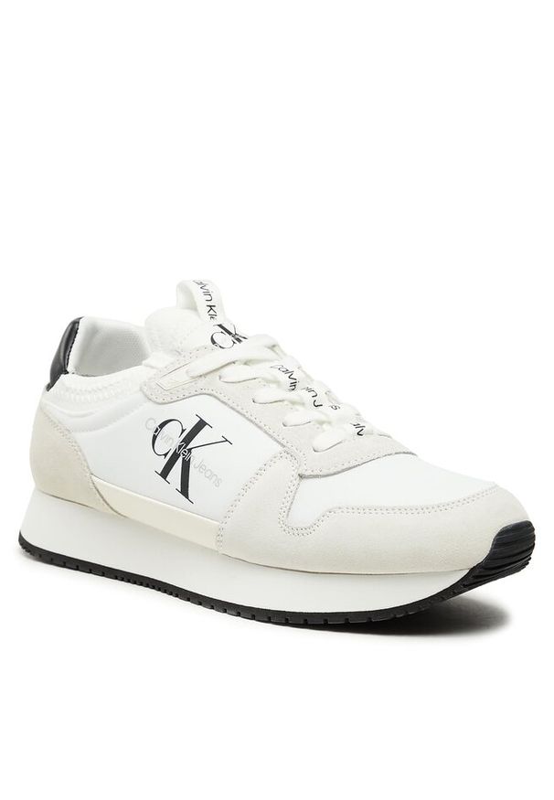 Sneakersy Calvin Klein Jeans. Kolor: biały