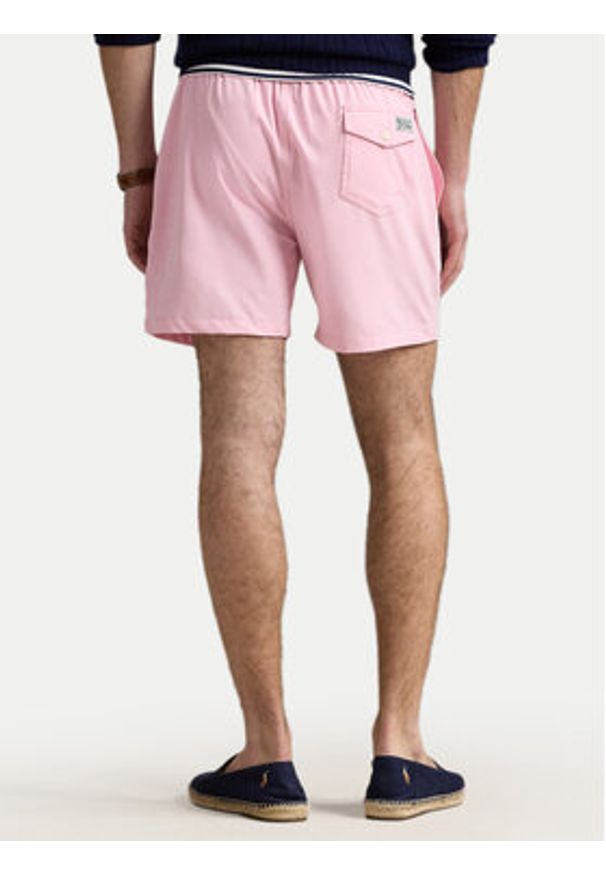 Polo Ralph Lauren Szorty kąpielowe 710957782004 Różowy Classic Fit. Kolor: różowy. Materiał: syntetyk