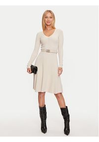 Marciano Guess Sukienka dzianinowa Luna 4BGK00 5613Z Écru Regular Fit. Materiał: wiskoza #4