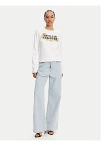 Versace Jeans Couture Bluza 78HAIC06 Biały Regular Fit. Typ kołnierza: kołnierzyk włoski. Kolor: biały. Materiał: bawełna #4