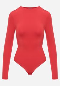 Renee - Czerwone Body Glorya. Kolor: czerwony. Długość rękawa: długi rękaw. Długość: długie. Styl: klasyczny #4