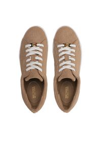 MICHAEL Michael Kors Sneakersy Keaton Lace Up 43F3KTFS1S Brązowy. Kolor: brązowy. Materiał: skóra, zamsz #4