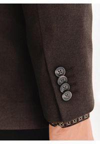 Pako Lorente - PAKO LORENTE – Brązowa marynarka męska. Kolor: szary, beżowy, brązowy. Materiał: poliester, elastan, wiskoza. Sezon: jesień #5