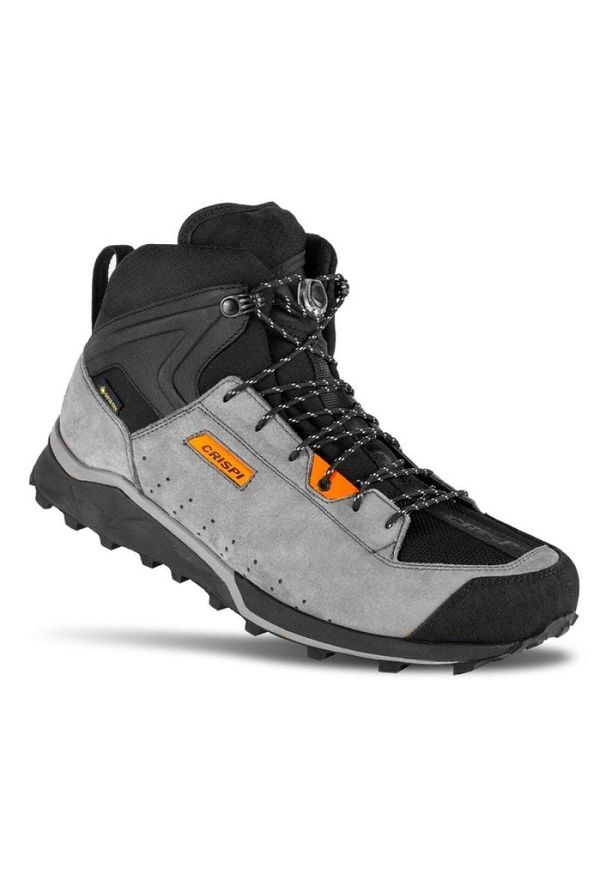 Buty trekkingowe Crispi Attiva Mid Gtx LW23206000 szare. Zapięcie: sznurówki. Kolor: szary. Materiał: skóra, materiał. Szerokość cholewki: normalna. Technologia: Gore-Tex. Sport: wspinaczka, bieganie