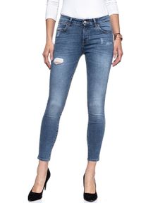 Wrangler - WRANGLER CROP SKINNY DAMAGED BLUE W28MLU86J