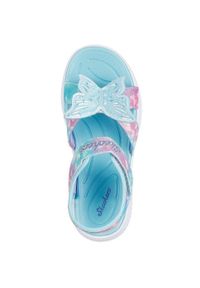 skechers - Sandały dziecięce Skechers Jumpsters Sandal. Kolor: niebieski. Materiał: materiał, syntetyk