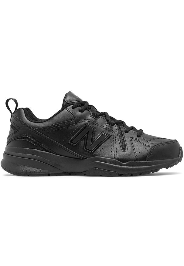 Buty męskie New Balance MX608AB5 – czarne. Okazja: na co dzień. Kolor: czarny. Materiał: materiał, skóra, syntetyk. Szerokość cholewki: normalna. Sezon: lato