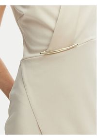 Rinascimento Sukienka koktajlowa CFC0128108003 Beżowy Slim Fit. Kolor: beżowy. Materiał: syntetyk. Styl: wizytowy #5