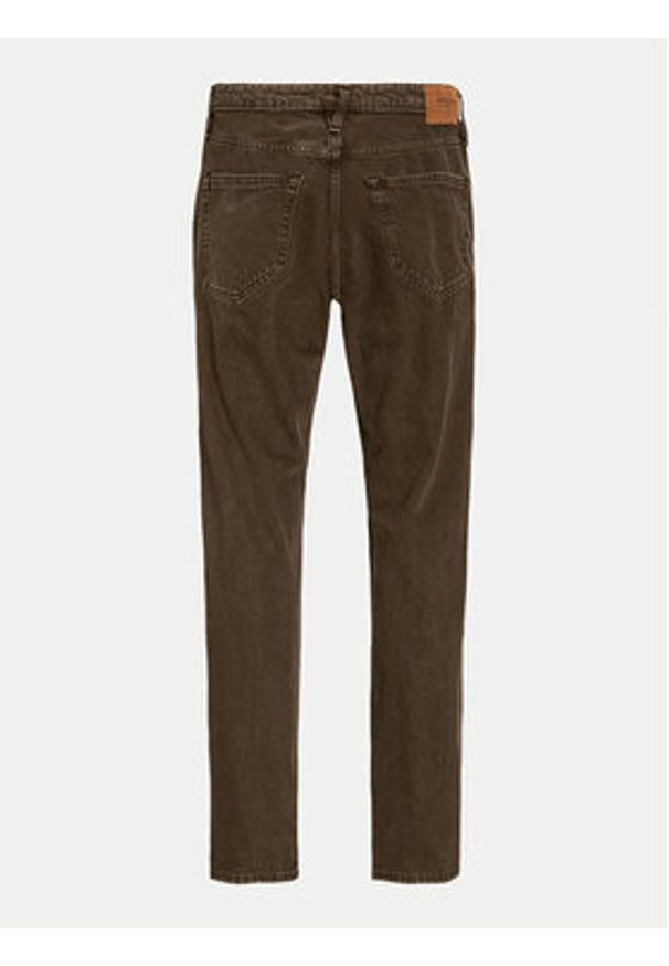 Jack & Jones - Jack&Jones Jeansy Chris 12246401 Brązowy Relaxed Fit. Kolor: brązowy