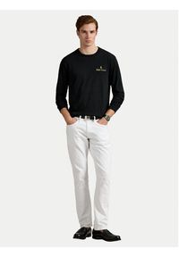 Polo Ralph Lauren Longsleeve 710981783001 Czarny Regular Fit. Typ kołnierza: polo. Kolor: czarny. Materiał: bawełna. Długość rękawa: długi rękaw #5