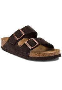 Klapki Birkenstock. Kolor: brązowy