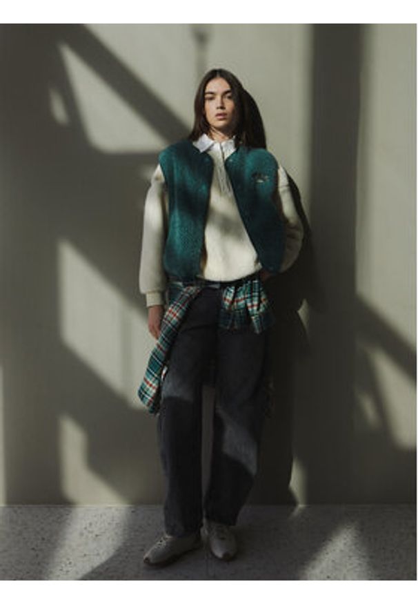 Billabong Bezrękawnik Be Happy Vest EBJPF00118 Zielony Regular Fit. Kolor: zielony. Materiał: syntetyk. Długość rękawa: bez rękawów