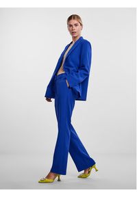 YAS Spodnie materiałowe Likka 26030744 Niebieski Regular Fit. Kolor: niebieski. Materiał: syntetyk #2