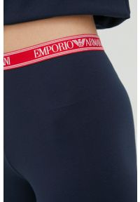 Emporio Armani Underwear legginsy 164568.2R227 damskie kolor granatowy z nadrukiem. Kolor: niebieski. Wzór: nadruk #3