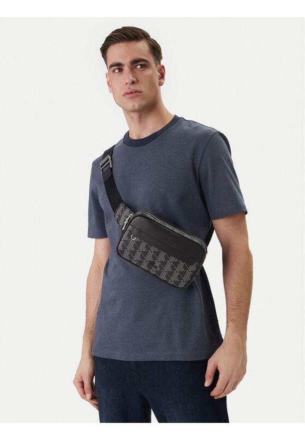 Lacoste Nerka Body Bag NH4004LX Czarny. Kolor: czarny. Materiał: skóra