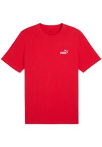 Koszulka męska Puma Ess Small No.1 Logo Tee. Kolor: czerwony. Wzór: haft
