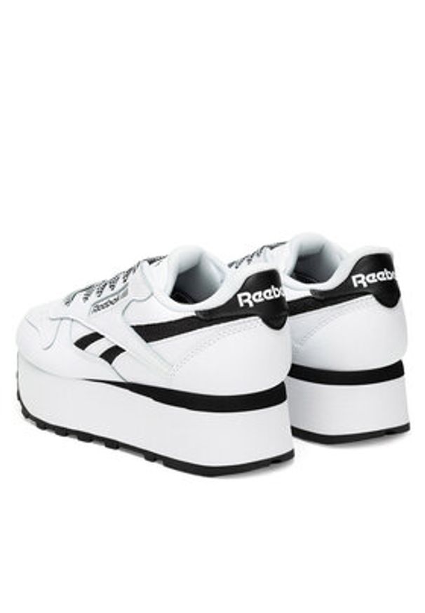 Reebok Sneakersy CLASSIC LEATHER TRIPLE LIFT 100209620 Biały. Kolor: biały. Materiał: skóra. Model: Reebok Classic