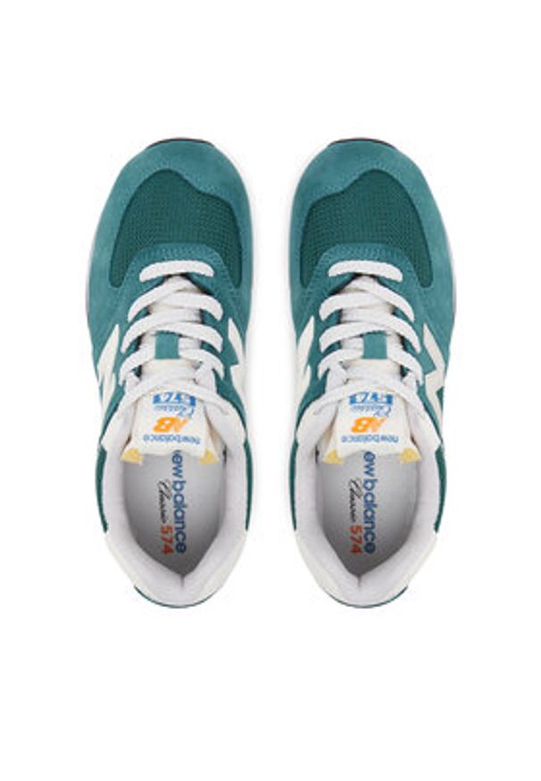 New Balance Sneakersy GC574VPG Zielony. Kolor: zielony. Materiał: zamsz, skóra. Model: New Balance 574