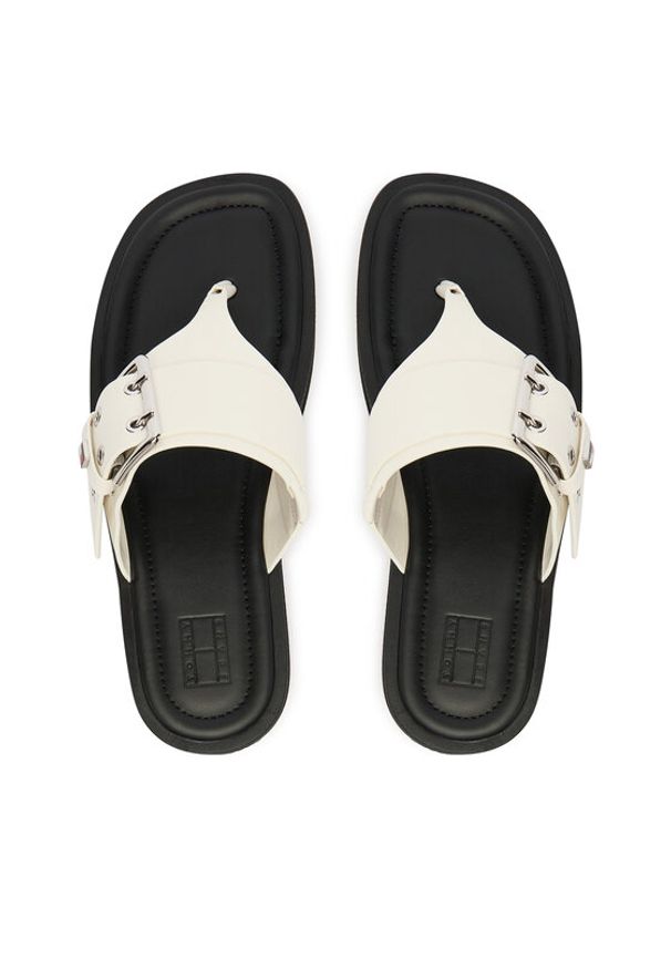Tommy Jeans Japonki Tjw Buckle Sandal EN0EN02948 Biały. Kolor: biały. Materiał: skóra