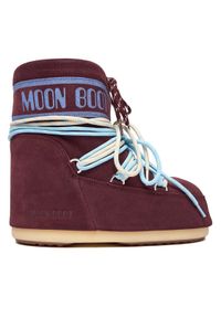 Moon Boot Śniegowce 80D1409670 Bordowy. Kolor: czerwony. Materiał: skóra, zamsz
