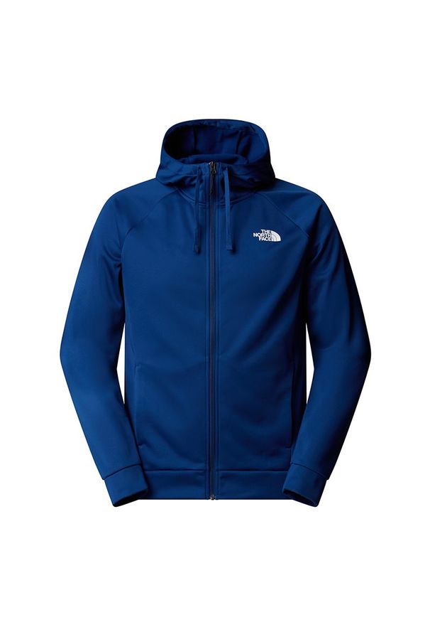 Bluza męska The North Face Reaxion 2.0 0A8DVYYKY1 - granatowa. Okazja: na co dzień. Kolor: niebieski. Materiał: poliester, skóra, polar, tkanina. Wzór: aplikacja. Styl: klasyczny, casual