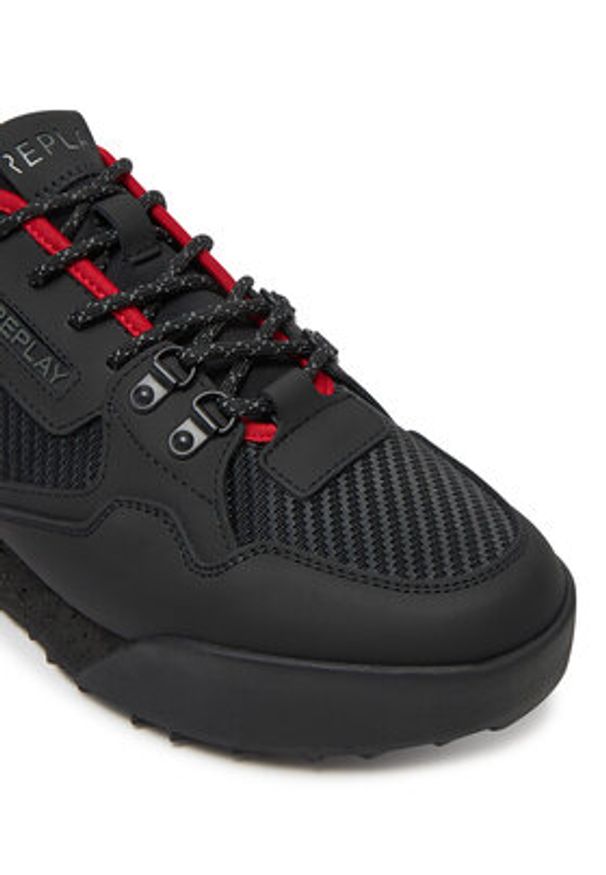 Replay - REPLAY Sneakersy GMS1P .000.C0058L Czarny. Kolor: czarny. Materiał: skóra