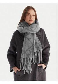 Calvin Klein Szalik Emblem Aop Brushed LV04D8072G Szary. Kolor: szary. Materiał: poliamid, nylon #4