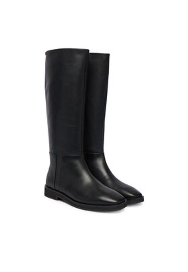 Calvin Klein Kozaki Formal Utk Boot Lth HW0HW02599 Czarny. Kolor: czarny. Materiał: skóra