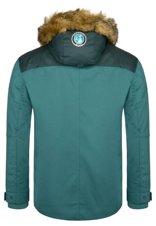 Męska kurtka zimowa Kilpi ALPHA-M. Kolor: zielony. Sezon: zima. Sport: turystyka piesza