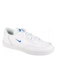 Nike - Męskie Skórzane Buty Sportowe Court Vintage. Kolor: biały. Materiał: skóra. Sezon: zima. Styl: vintage, sportowy