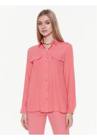 Marella Koszula Caldaia 2331110431 Różowy Regular Fit. Kolor: różowy. Materiał: syntetyk