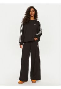 Adidas - adidas Bluza 3-Stripes IU2423 Czarny Oversize. Kolor: czarny. Materiał: bawełna #4