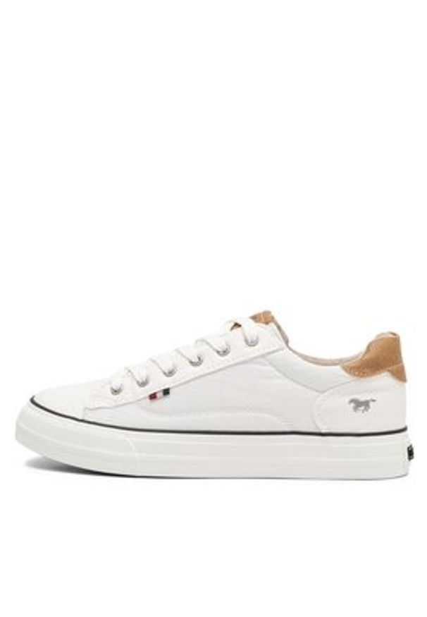 Mustang Trampki 1272-307-1 Biały. Kolor: biały. Materiał: materiał